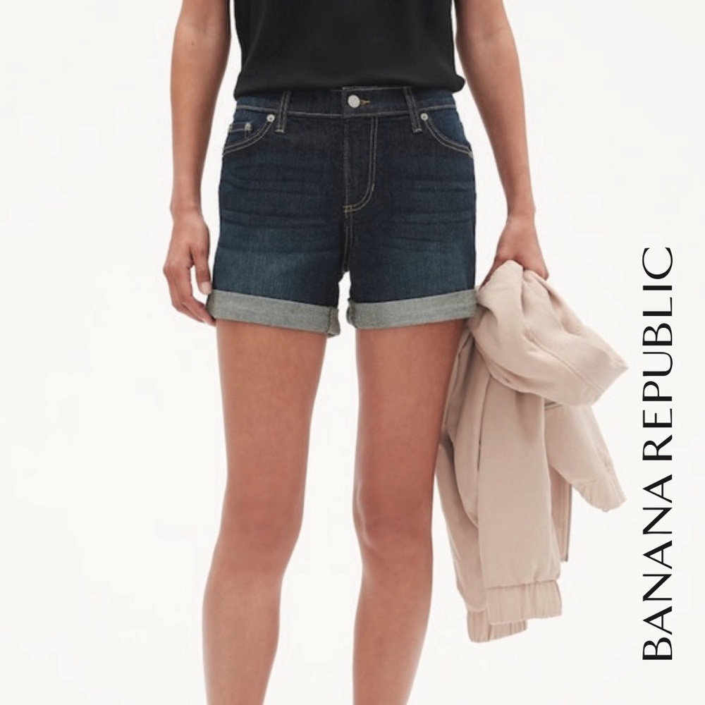 Banana Republic Rolled Cuff Skinny Shorts, 28 - Picture 1 of 6
